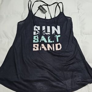 Black and Pink Sleeveless Crop Camisole